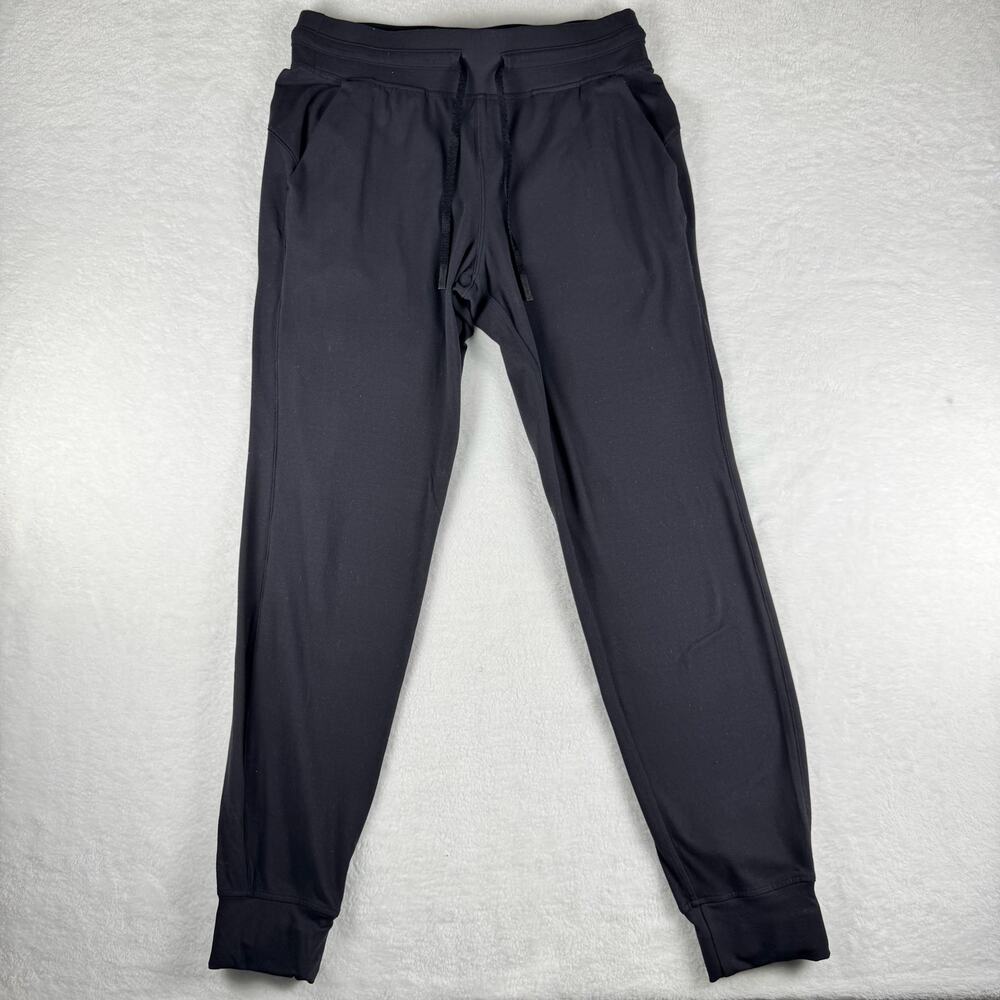 Lululemon On The Fly Jogger Pants Black Drawstring Size 8 Travel Yoga Athleisure